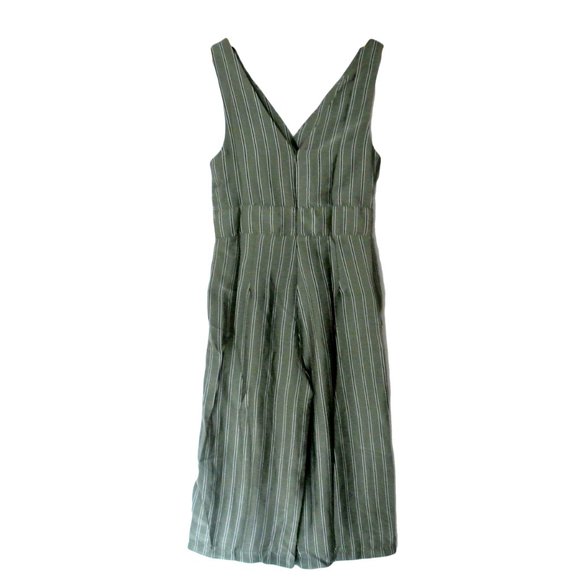 4SI3NNA Sonya Green Stripe Cutout Jumpsuit M - Picture 12 of 14